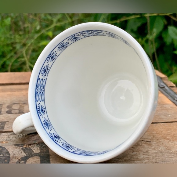 Mid Century Vtg Discontinued J G Meakin England Blue Nordic Ironstone Teacup - Picture 10 of 12